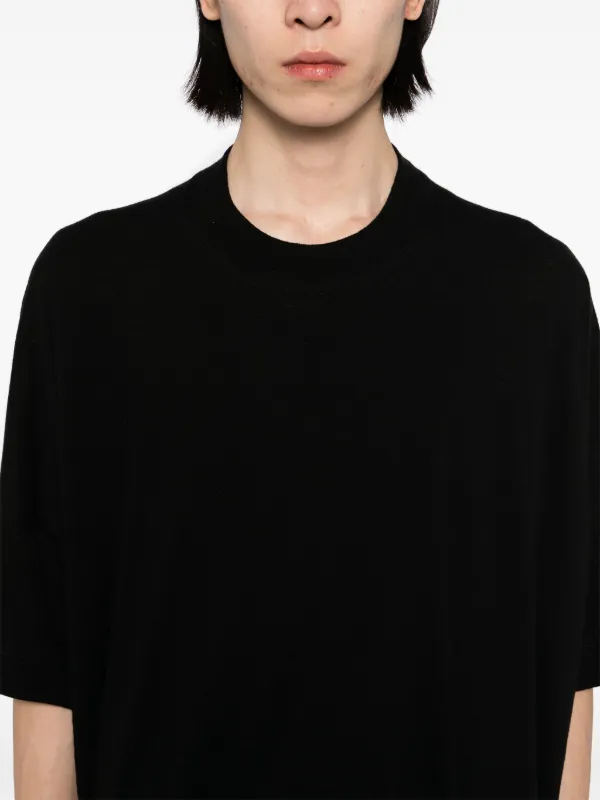 PLAIN JANE HOMME★WTF クルーネック Men's Tシャツ BLACK BLACK by VANQUISH クルーネック Tシャツ メンズ ブランド 長袖