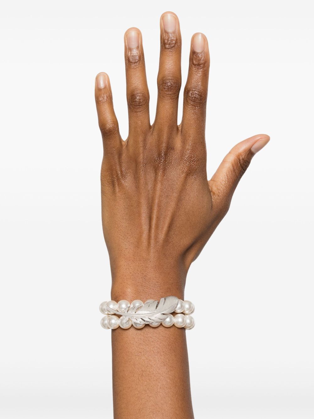 SHUSHU/TONG x YVMIN armband met imitatieparel - Zilver