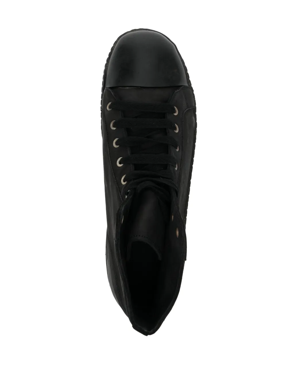 A Diciannoveventitre round toe trainer Black