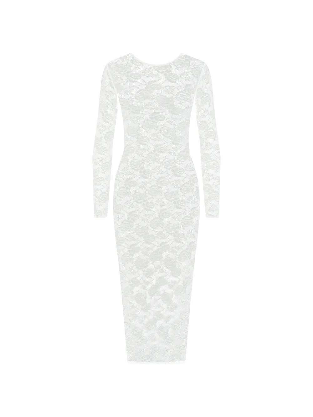 Maison Close Abito mini in pizzo Chantilly - Bianco