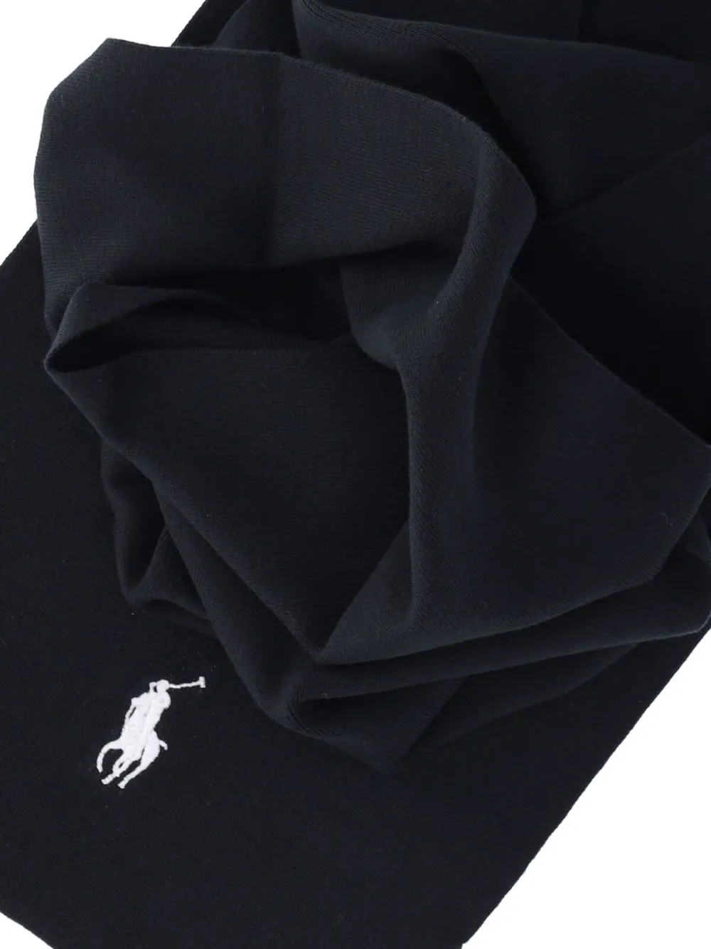 Polo Ralph Lauren Polo Pony-embroidered scarf - Zwart