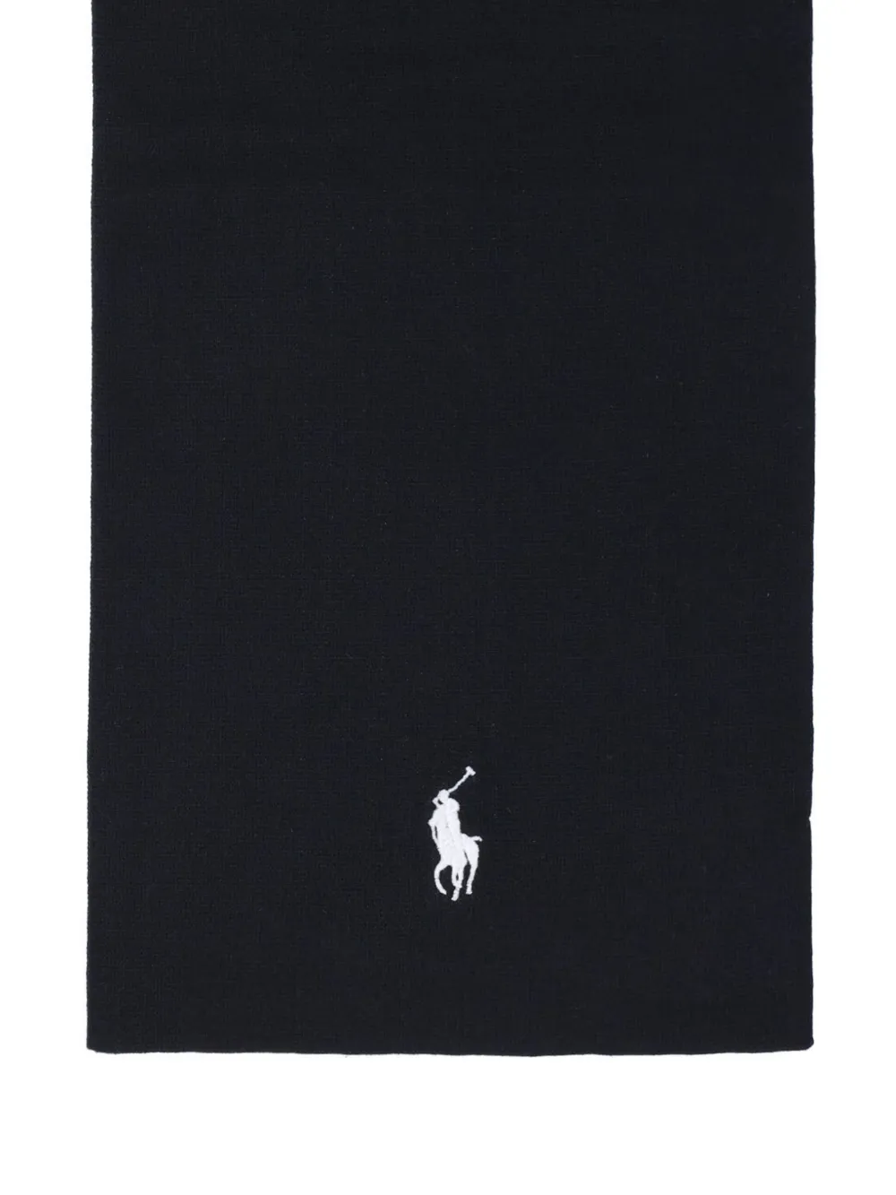 Polo Ralph Lauren Sjaal met Polo Pony borduurwerk Zwart
