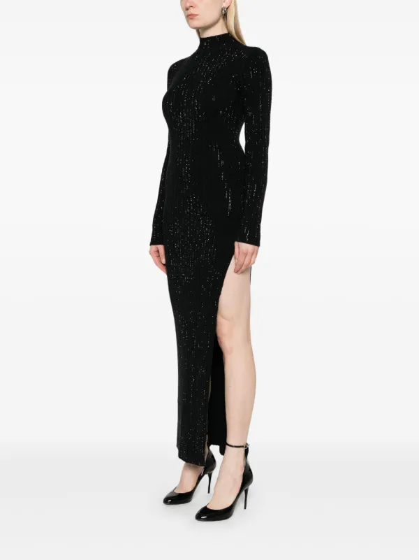 knitted short sleeve dress Short Sleeve Knit Dress, Black main image 0