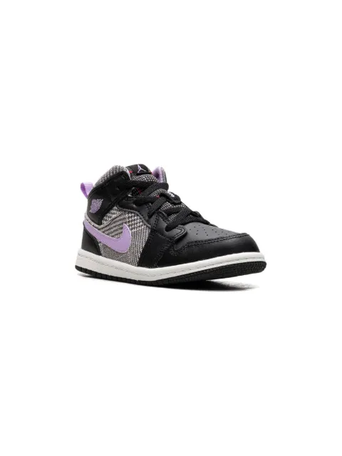 Jordan Kids Air Jordan 1 Mid SE "Houndstooth" sneakers
