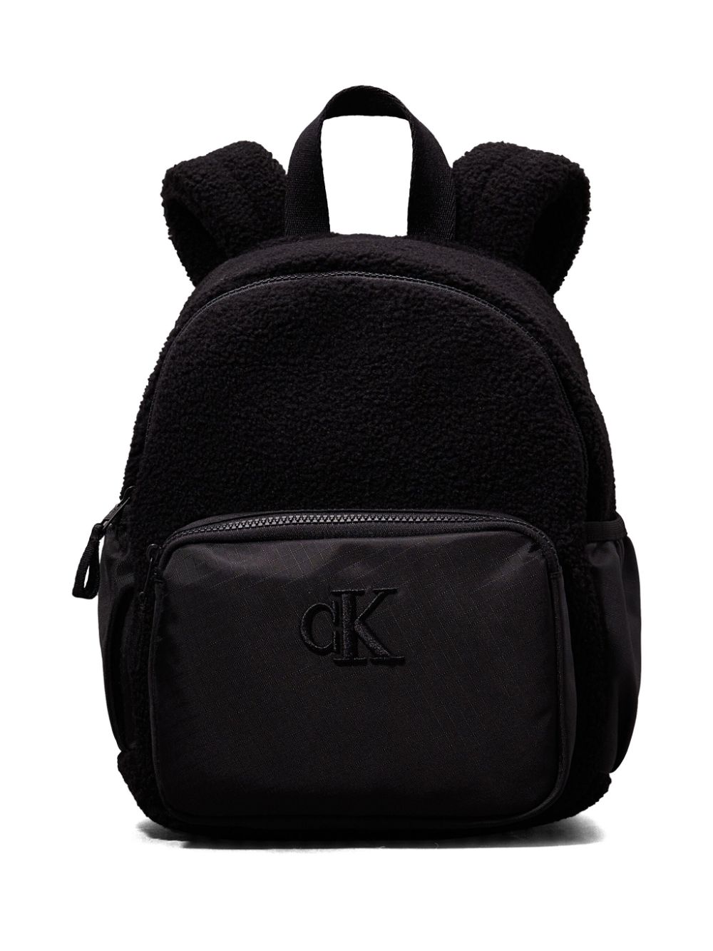 Calvin Klein Kids logo-embroidered backpack - Black