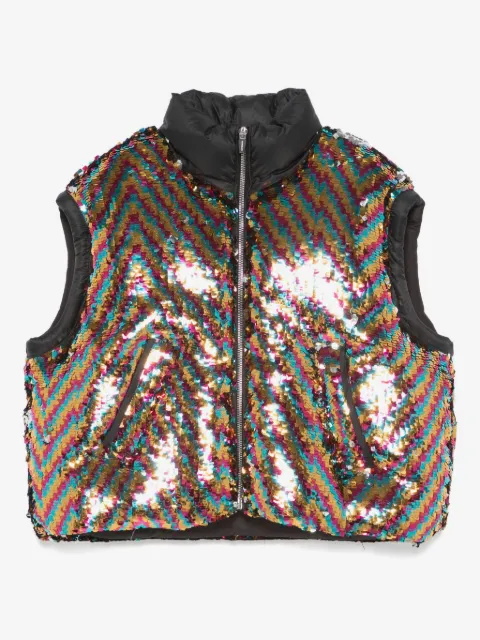 Khrisjoy chaleco con lentejuelas