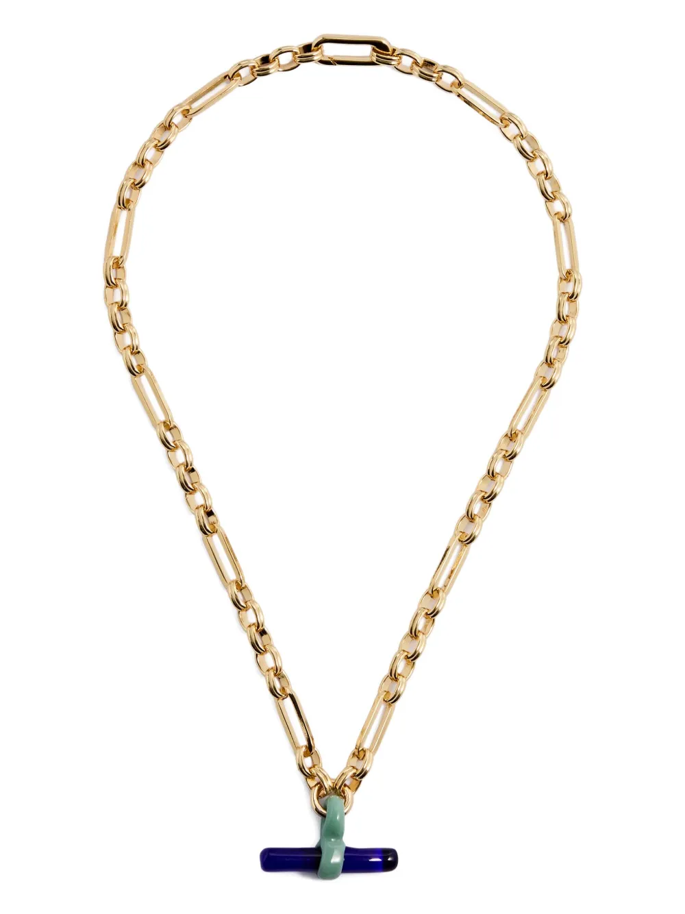 Sandralexandra collier en chaîne à détail de verre | or | Image 1