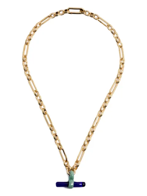 Sandralexandra glass-detail chain necklace
