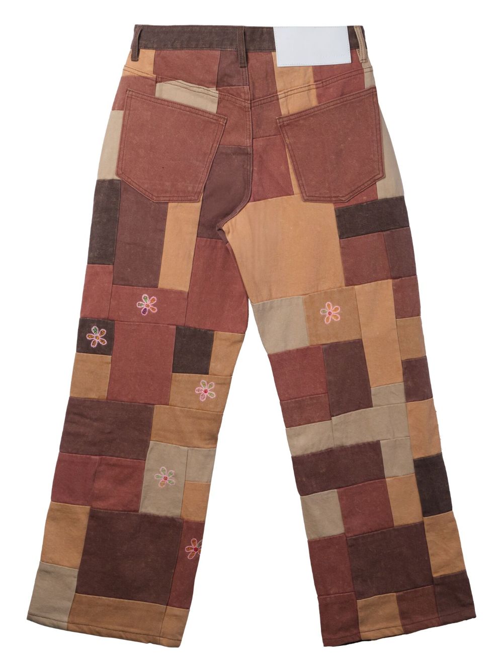 Glass Cypress military patchwork jeans - Bruin