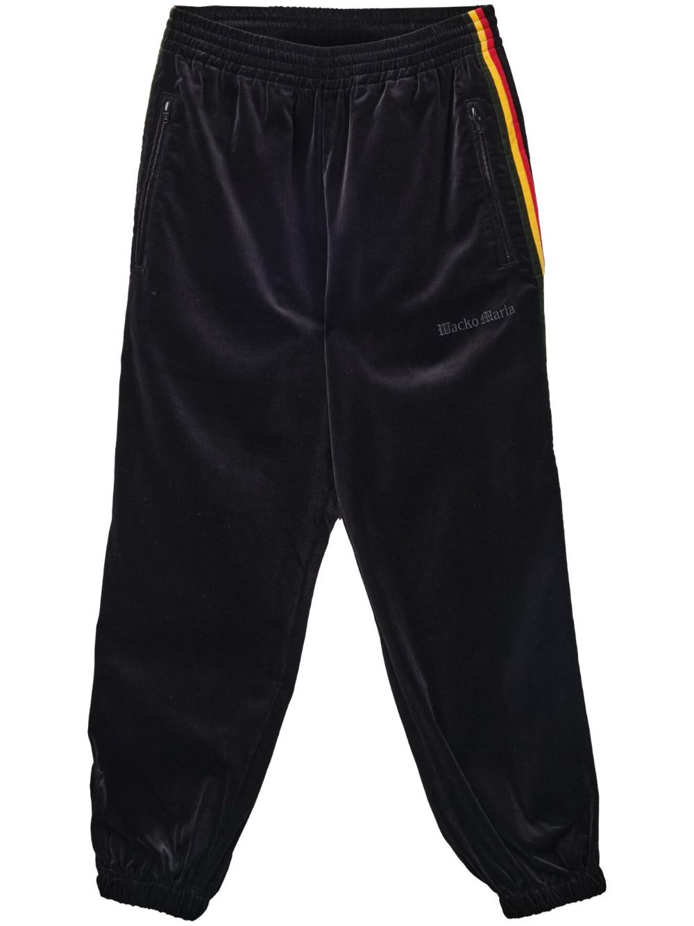 WACKO MARIA Velveteen track pants - Black