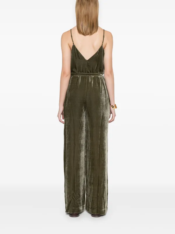 Gold velvet jumpsuit online