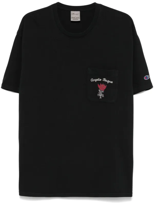 Champion x Angelo Baque Pocket T shirt Black FARFETCH TR