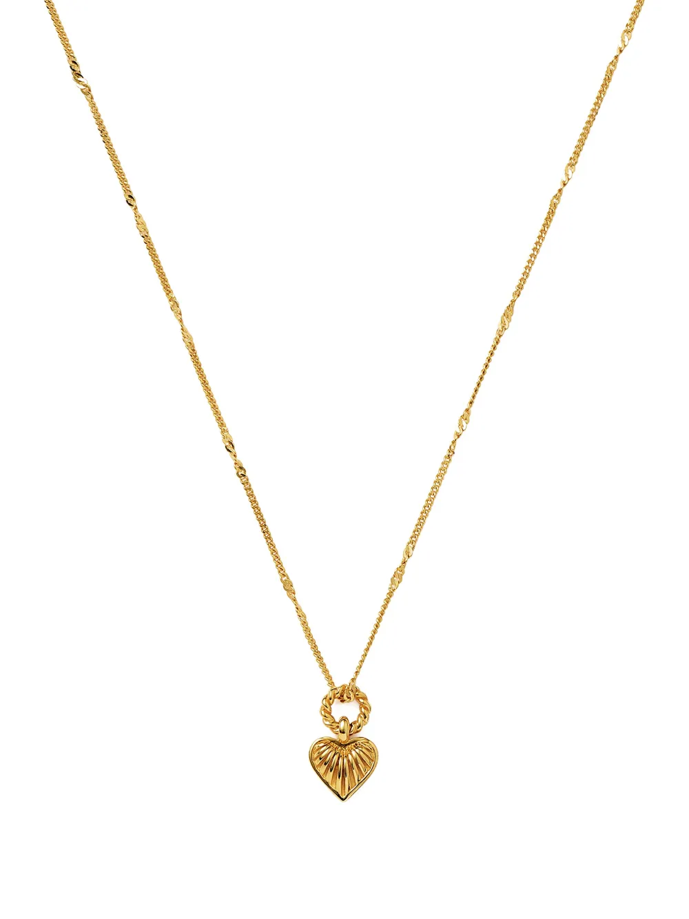Missoma ridge heart necklace - Oro
