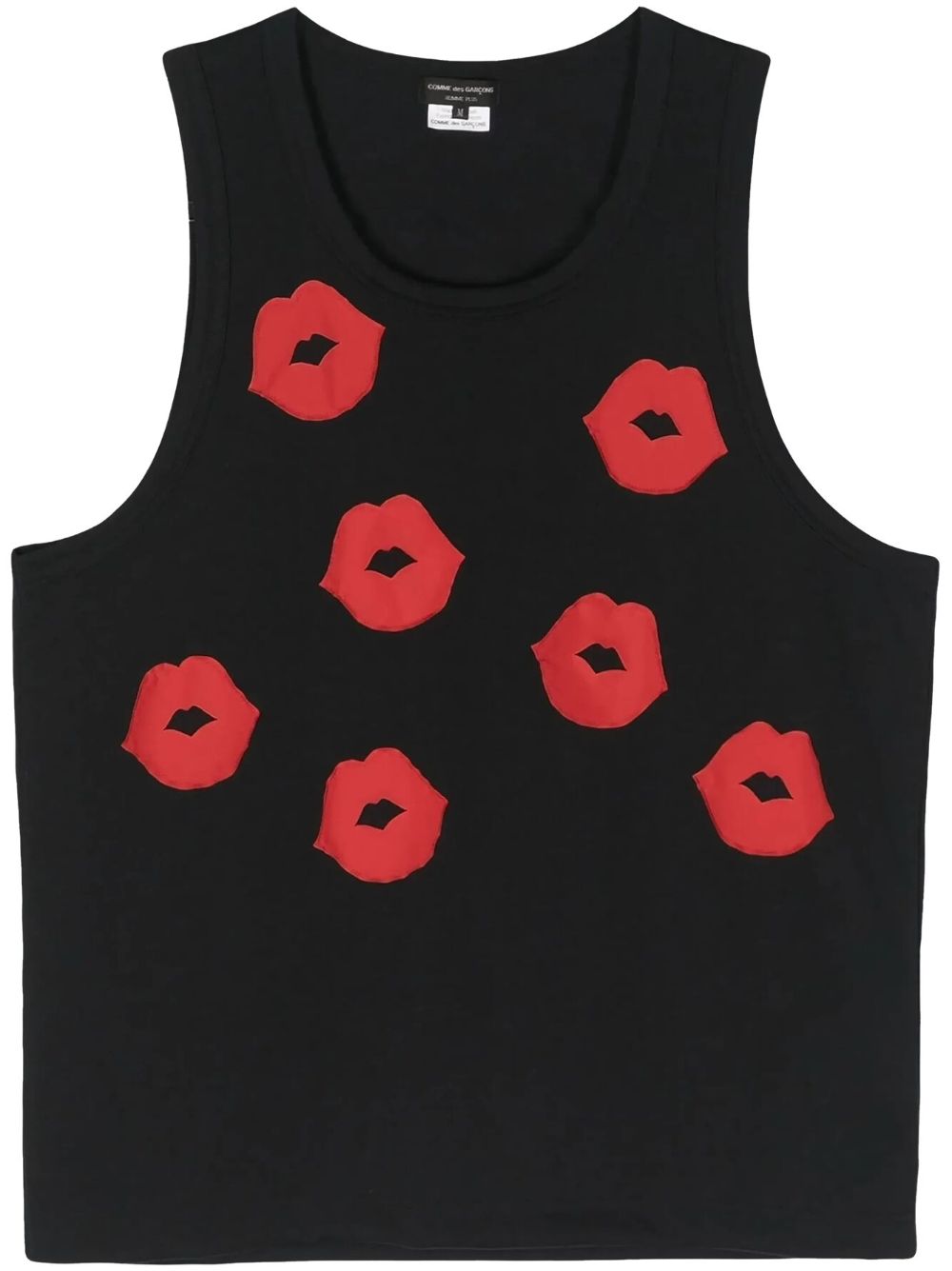 printed lips tank top