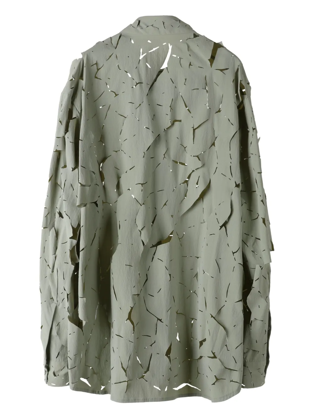 Post Archive Faction cut-out shirt Groen