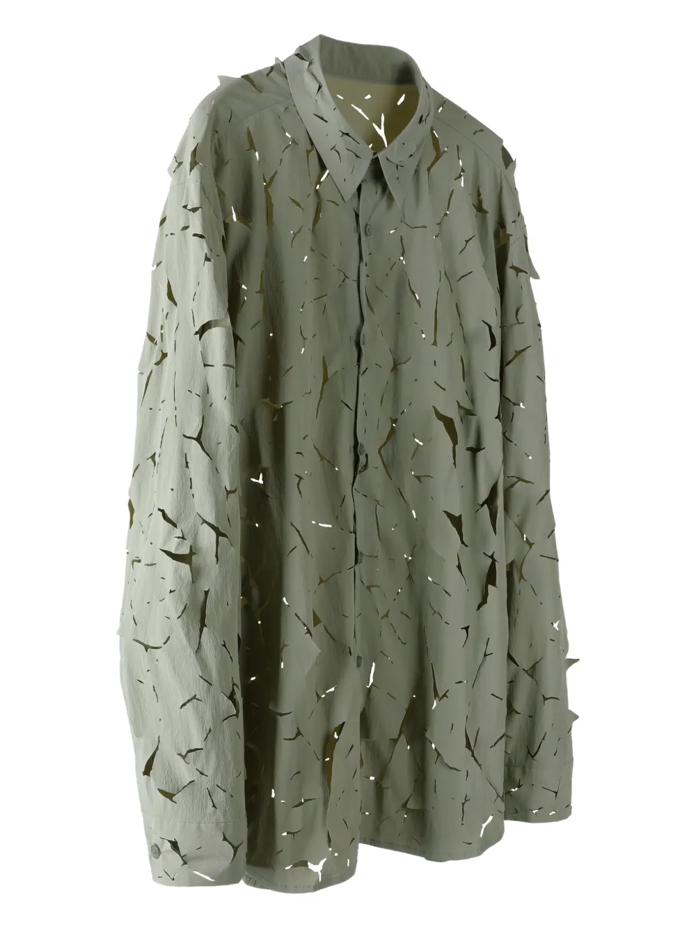 Post Archive Faction cut-out shirt - Groen