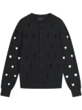 Simone Rocha Love Heart cardigan - Black