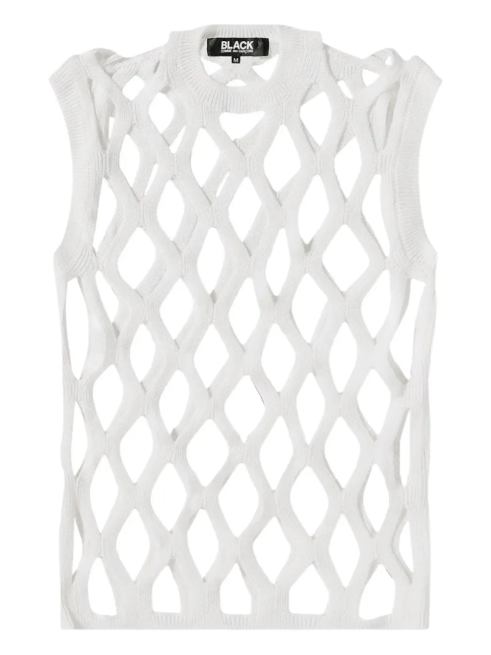 Comme Des Garçons Comme Des Garçons Opengebreid vest Wit
