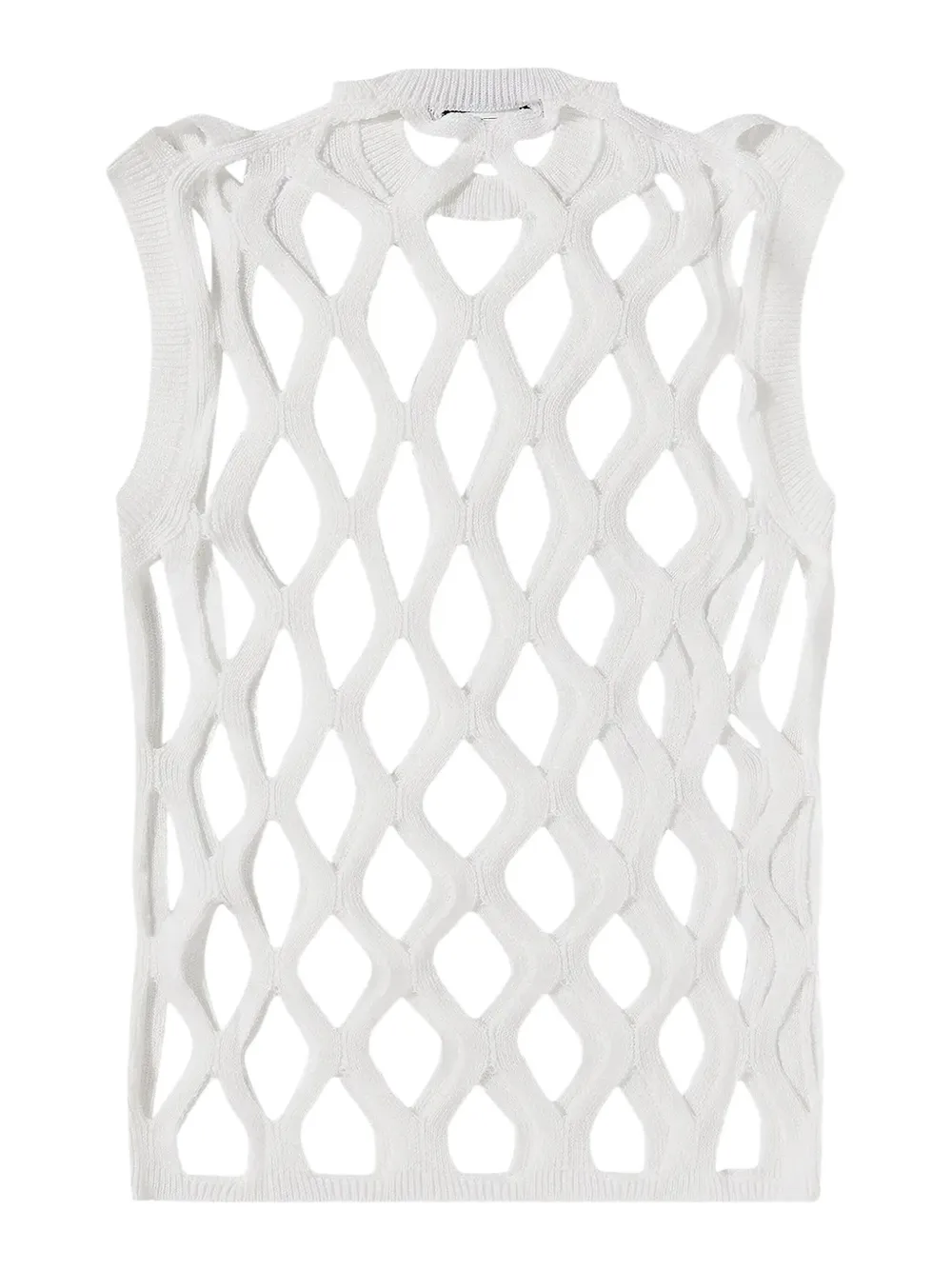 Comme Des Garçons Comme Des Garçons open-knit vest - Wit