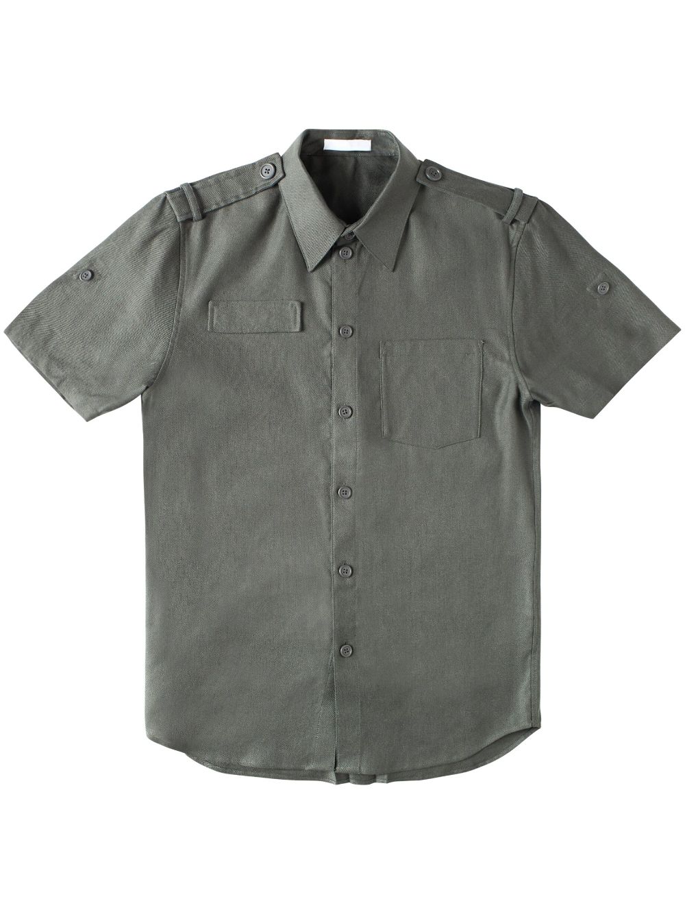 epaulette short-sleeve shirt