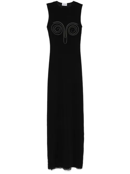 Robe en résille à coupe longue - Jean Paul Gaultier - Modalova