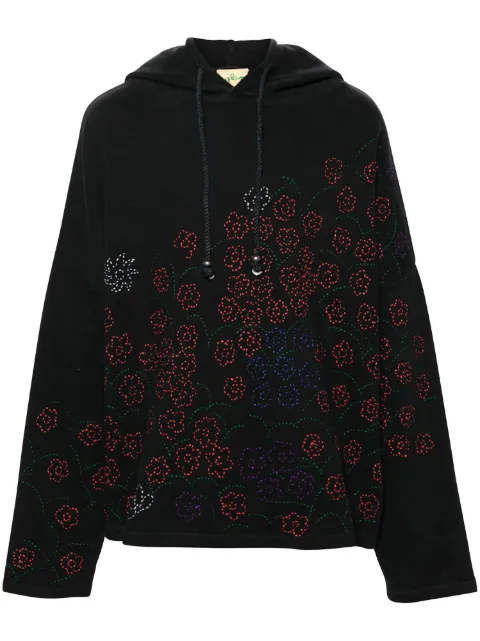 Glass Cypress hoodie con logo bordado y hombros caídos