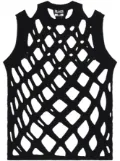 Comme Des Garçons Comme Des Garçons open-knit long-sleeve top - Black