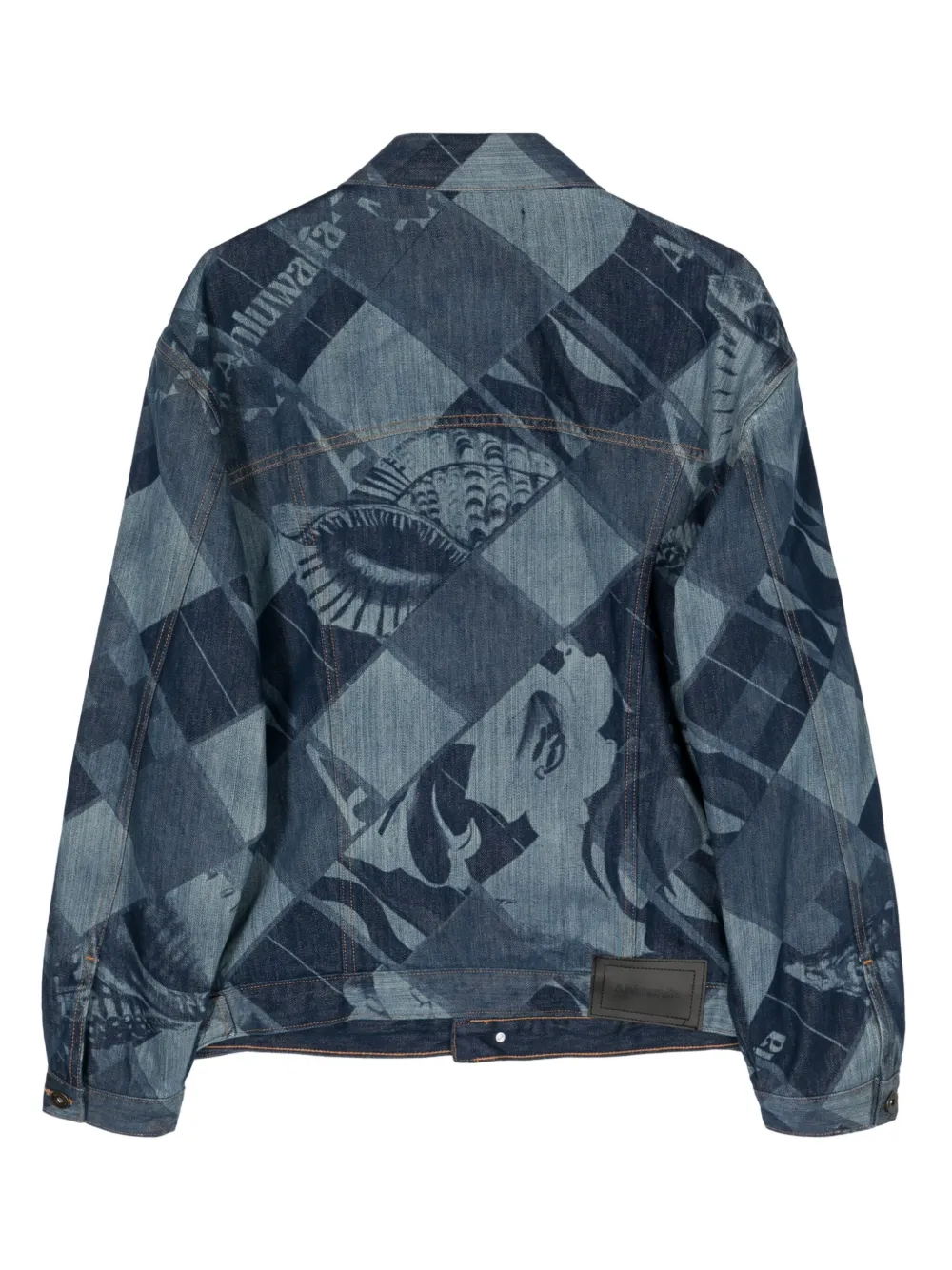 Ahluwalia Signature Denim Jacket In Blue