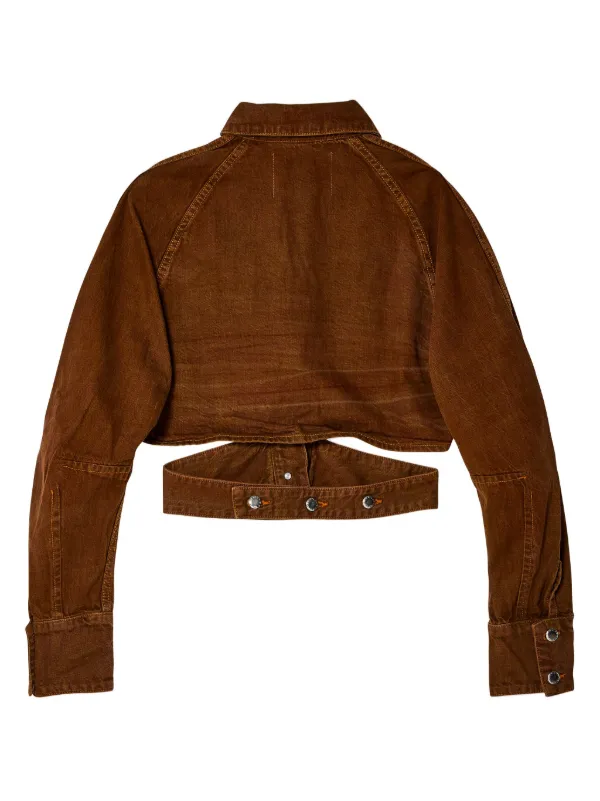 ECKHAUS LATTA ライトブラウン ショートジャケット M