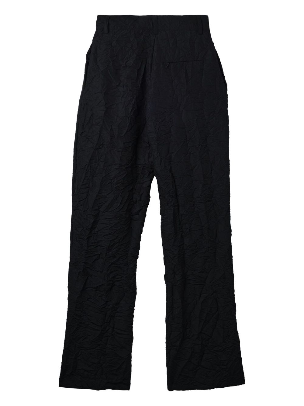 Spencer Badu pleated wrinkled trousers - Zwart