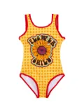 WEE MONSTER Flower Child swimsuit - Yellow