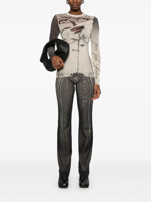 Tシャツ・カットソー JEAN PAUL GAULTIER MESH HIGH NECKTOP 26805242_57936394_600.jpg