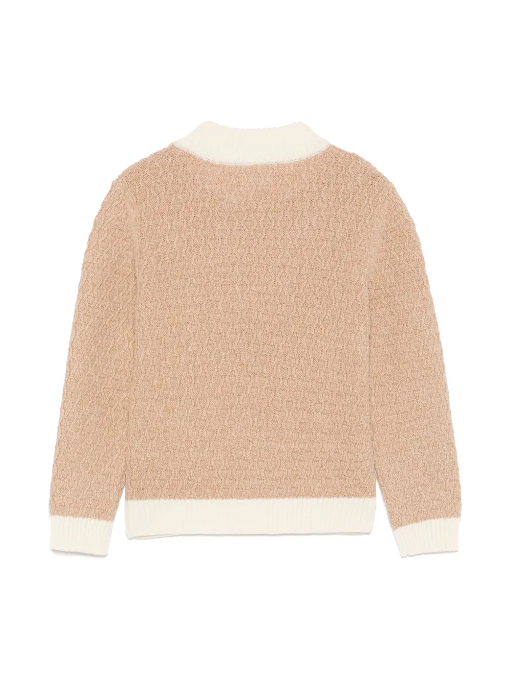 Eleventy Kids logo-patch sweater - Bruin