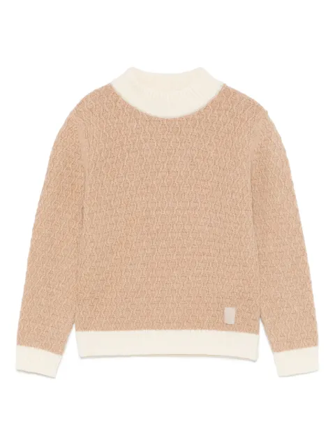 Eleventy Kids logo-patch sweater 