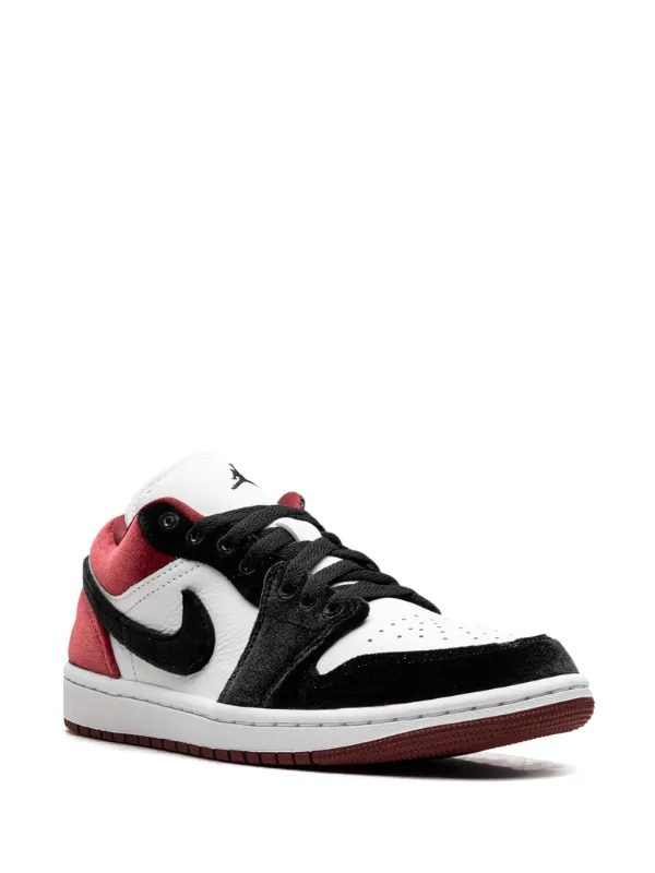 Jordan Jordan 1 Low SE “Velvet Black Toe - Black／White