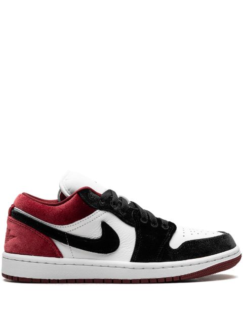 Jordan Jordan 1 Low SE "Velvet Black Toe - Black White Team Red" sneakers Women