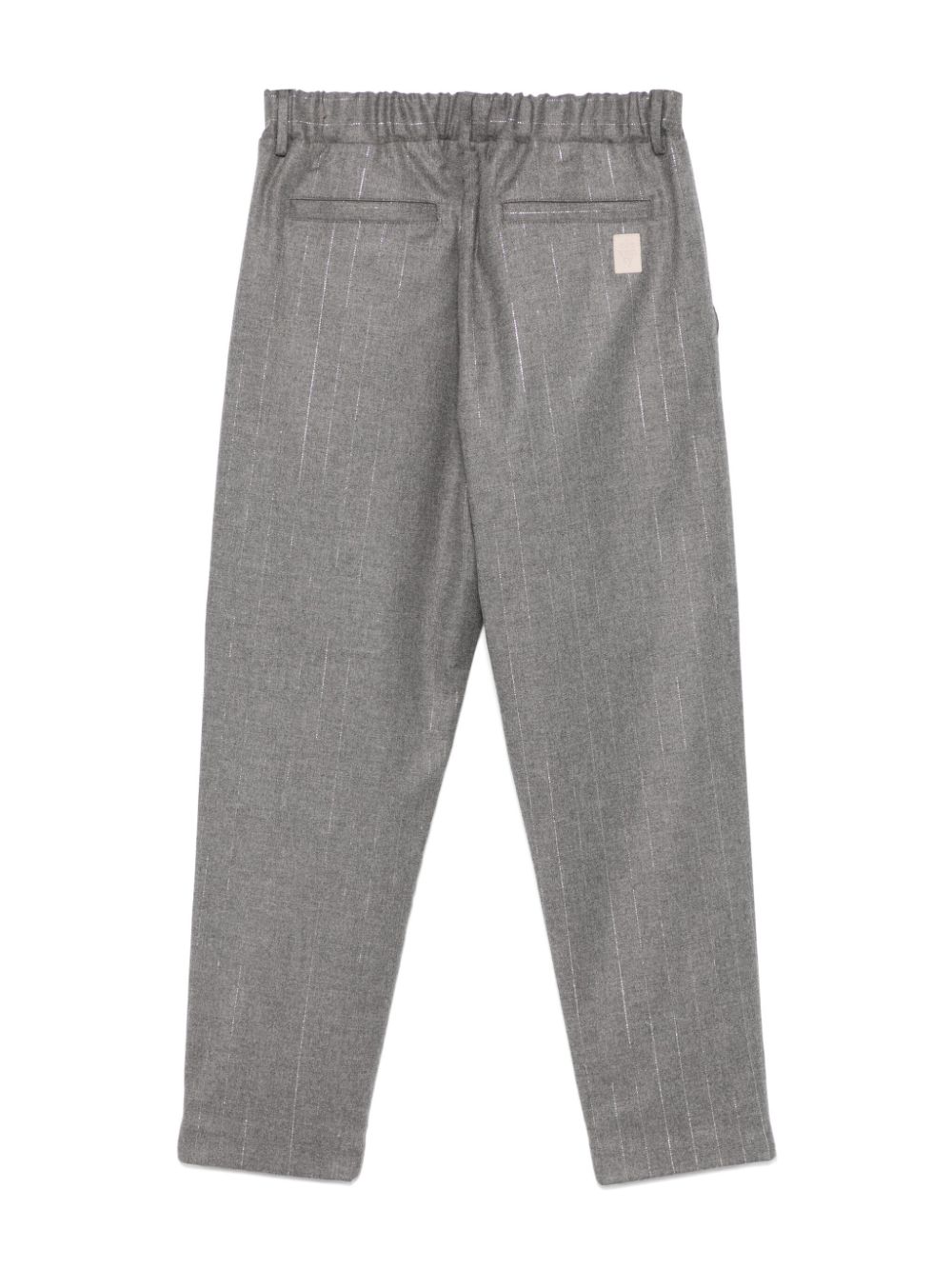 Eleventy Kids pinstripe-pattern trousers - Grijs