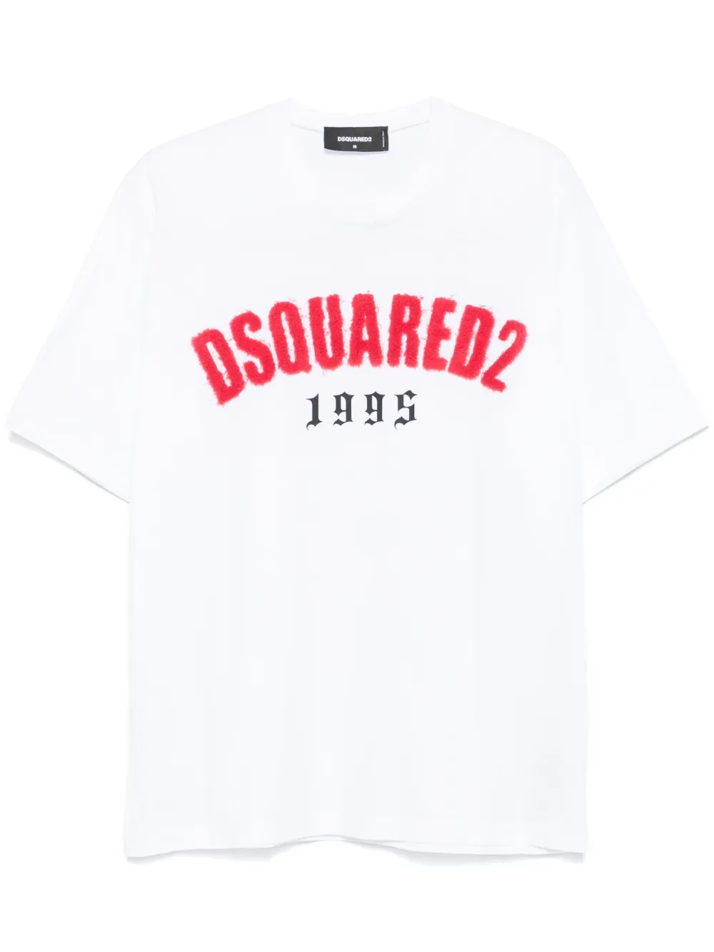 DSQUARED2 تيشيرت بأبليكة شعار الماركة | أبيض | Image 1