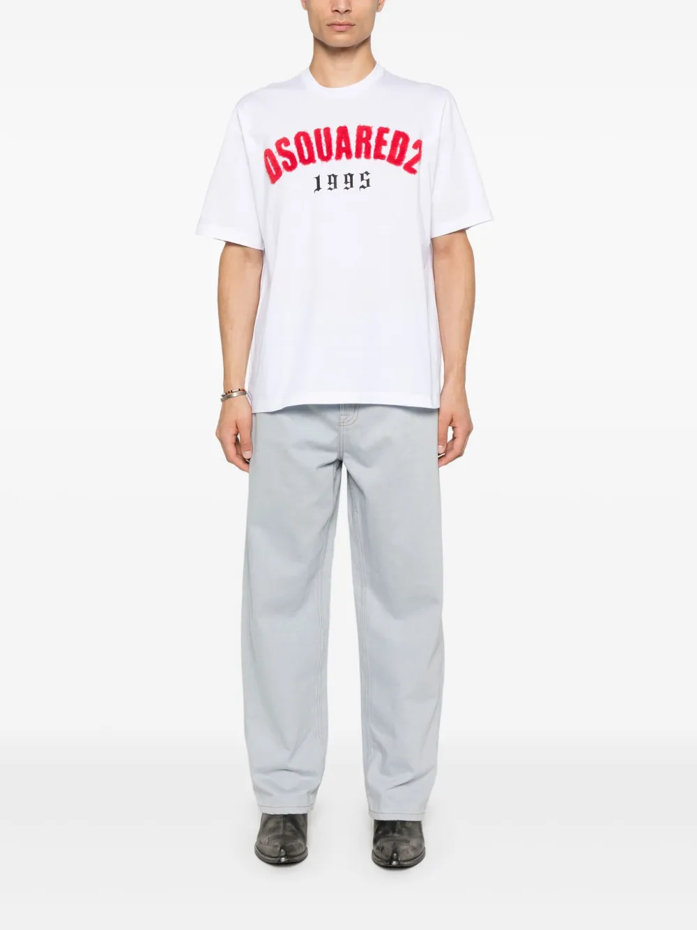 DSQUARED2 تيشيرت بأبليكة شعار الماركة | تيشيرتات | Image 2