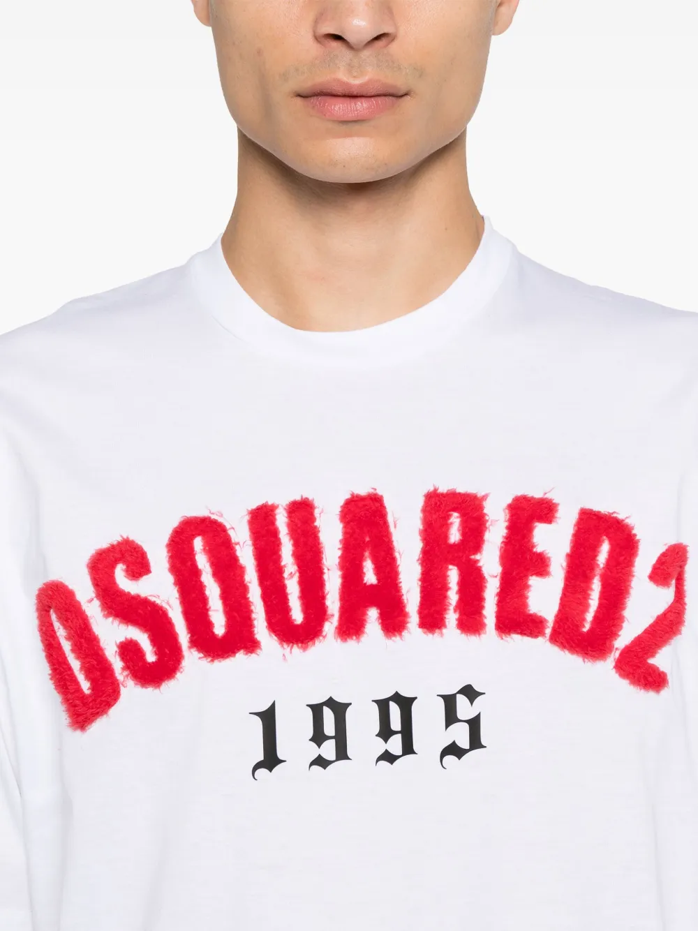 DSQUARED2 T-shirt met logopatch Wit