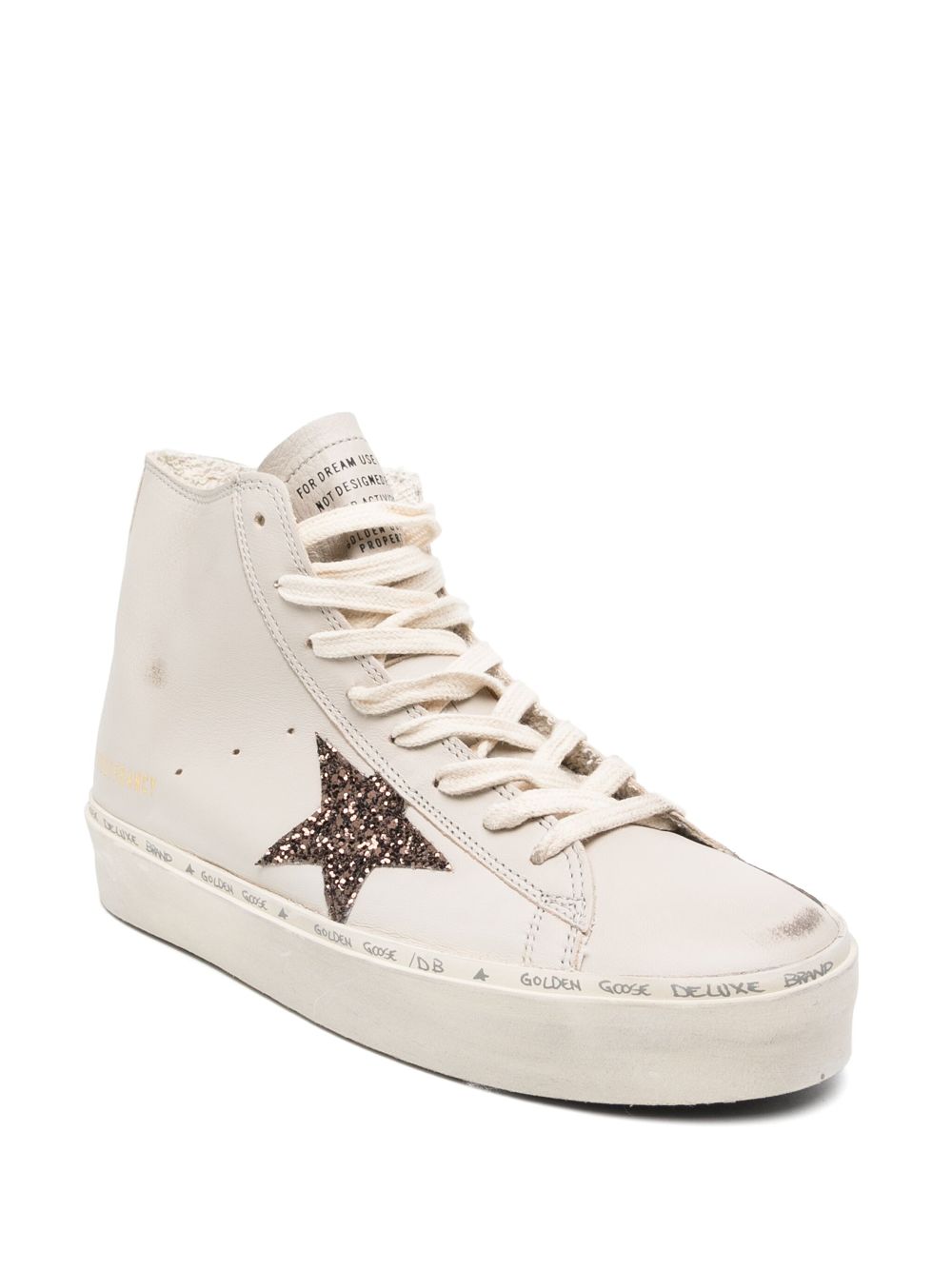 Golden Goose Francy Nappa Upper sneakers met glitter - Beige