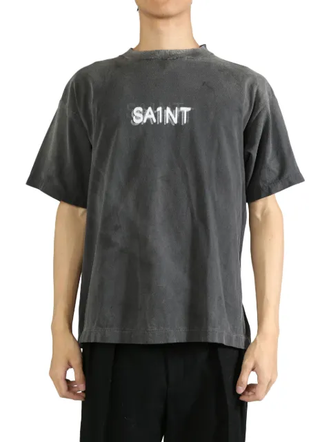 SAINT MXXXXXX text-print cotton T-shirt