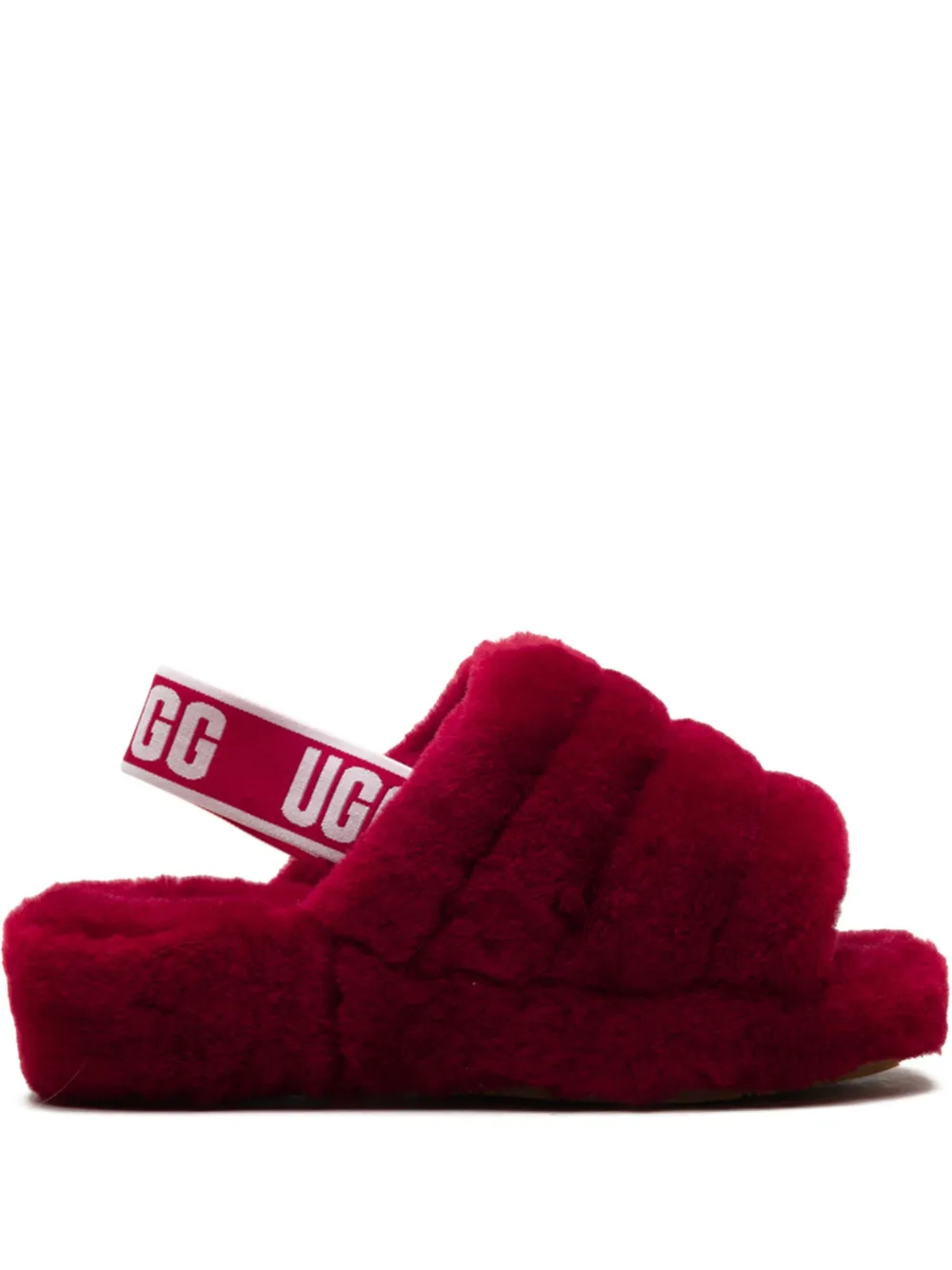 UGG Fluff Yeah "Red" slippers Rood