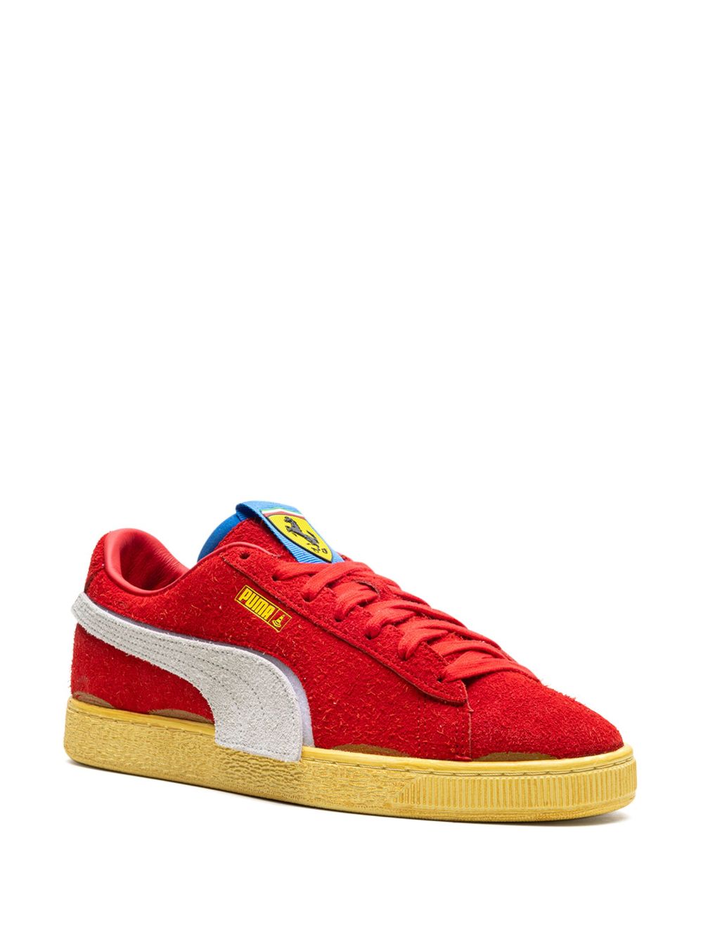 PUMA x Joshua Vides x Ferrari suede sneakers Red