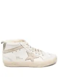 Golden Goose Mid Star Nappa upper shiny sneakers - White