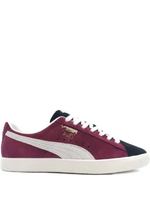 PUMA レースアップ レザースニーカー | ブラウン | FARFETCH JP
