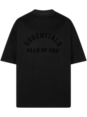 FEAR OF GOD ESSENTIALS ロゴ Tシャツ | ブラウン | FARFETCH JP