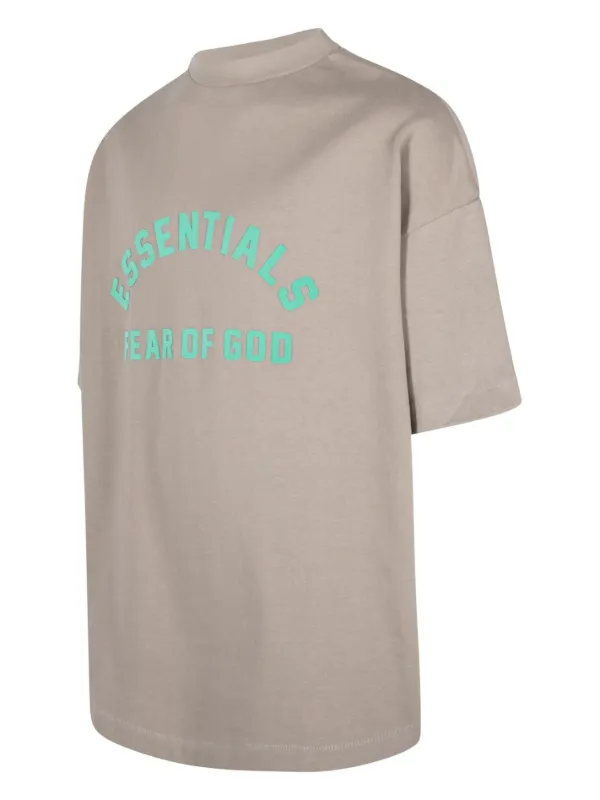 FEAR OF GOD ESSENTIALS logo-print T-shirt | Grey | FARFETCH