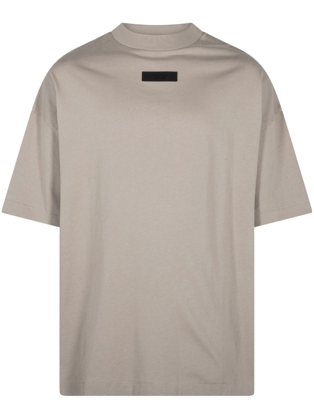 FEAR OF GOD ESSENTIALS TAB CREWNECK TEE "SEAL" - Neutrals