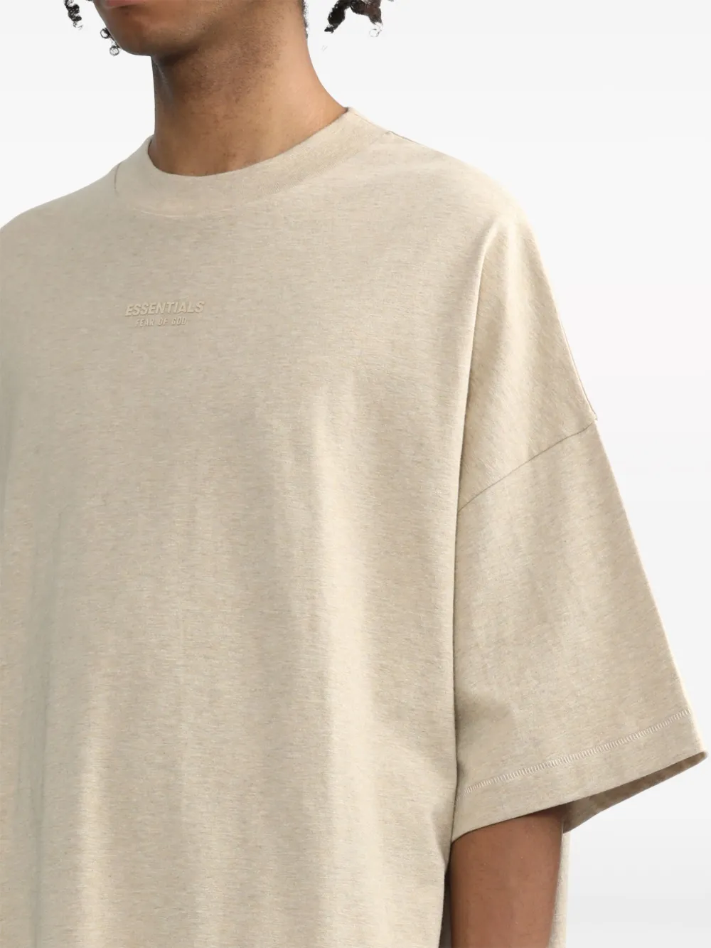 FEAR OF GOD ESSENTIALS T-shirt met logoprint Beige